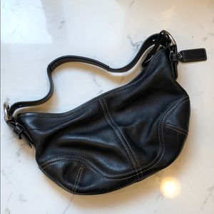 Small Black Leather Coach Purse